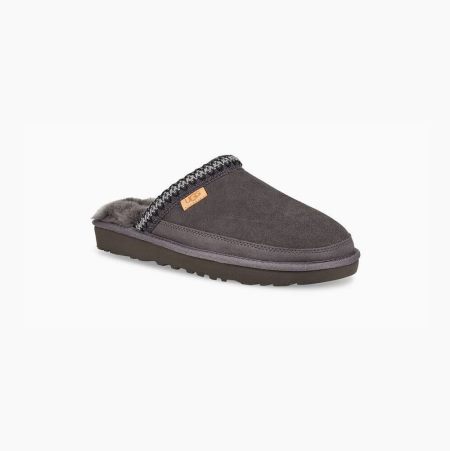 UGG Tasman Slip-On Dark Grey Slippers for Men (KFVL64325)